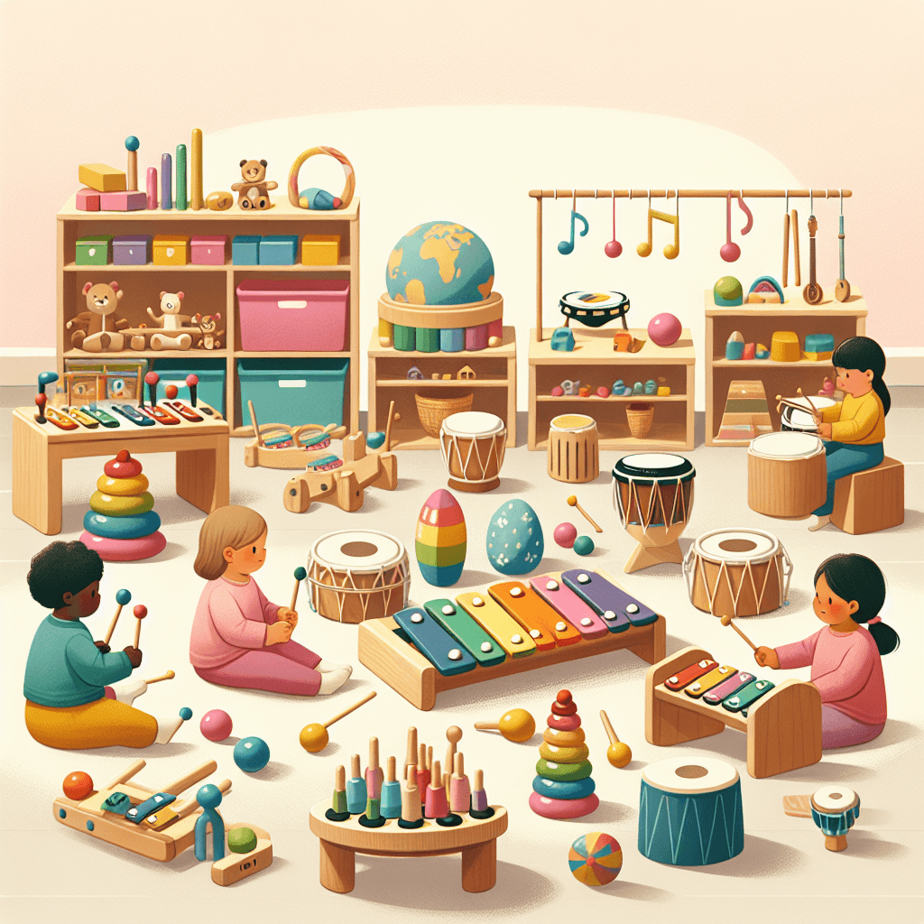 Exploring Music And Sound With Montessori Toys.