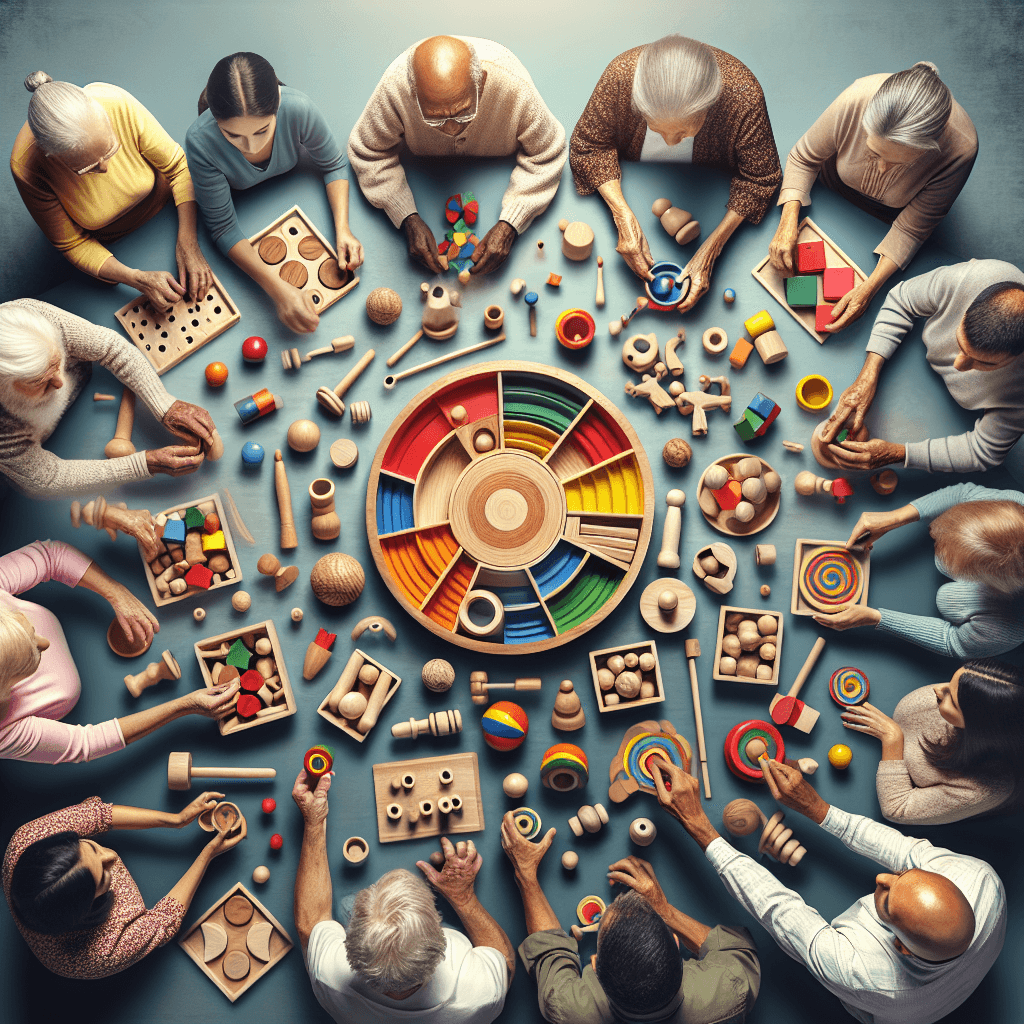 Montessori Toys In Adult Education And Elderly Care.