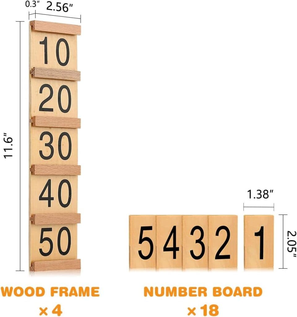 Montessori Math Material Teen Ten Boards Educational Toy for Age 3-6 Family Version Teaching Aids