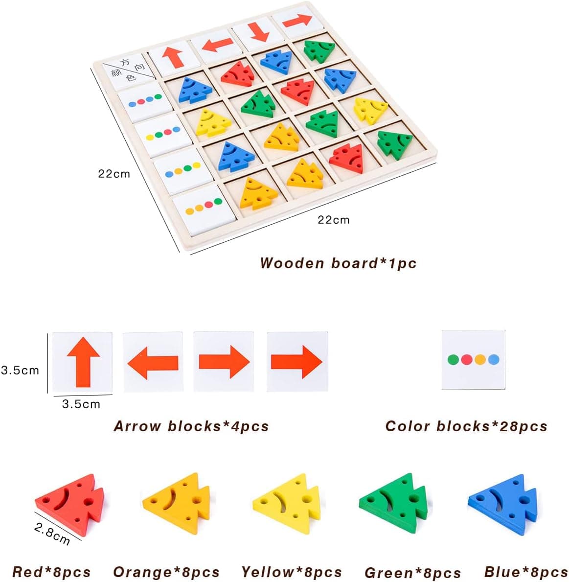 Montessori Toys Color Direction Cognitive Wooden Toy Review - Cognitive Development article