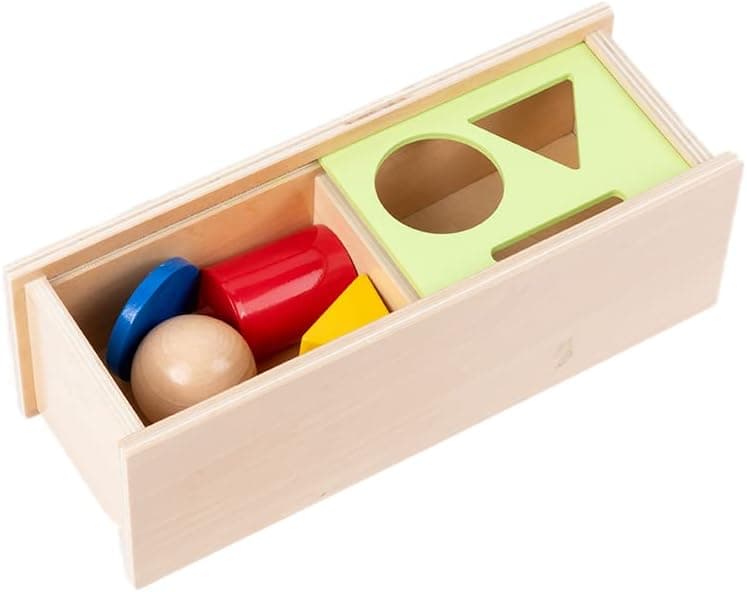 Montessori Infant Toys Multi-Shape Moveable Separation Box Cognitive Development and Shape Recognition Toys for 1-3 Years Old Babys