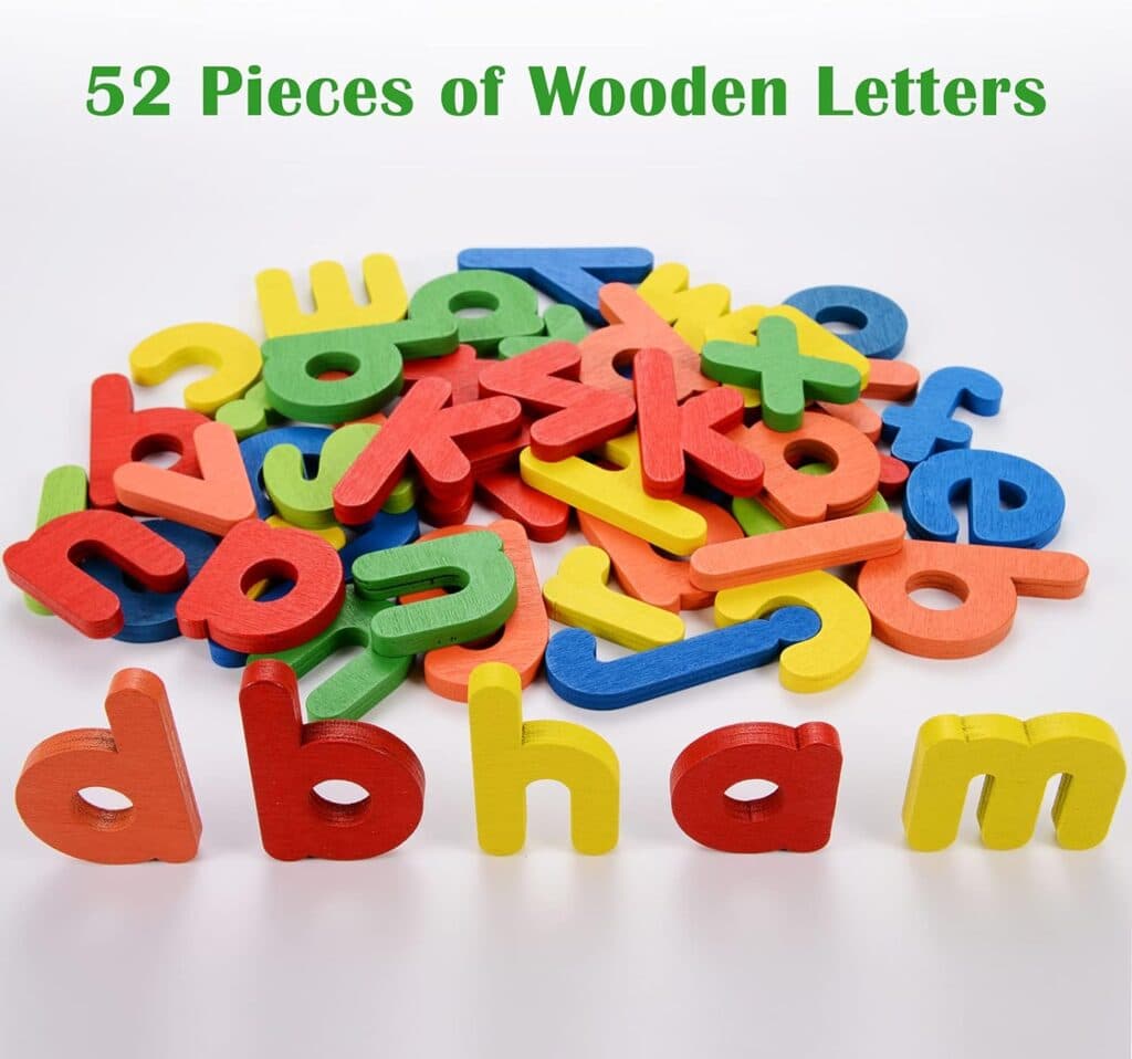 BEESTECH Spelling Matching Letter Games, Educational Learning Toys for Toddlers 2, 3, 4 Years Old, Preschool Learning Toys Activities, Alphabet Montessori Toys for 2,3,4 Year Old Boys, Girls