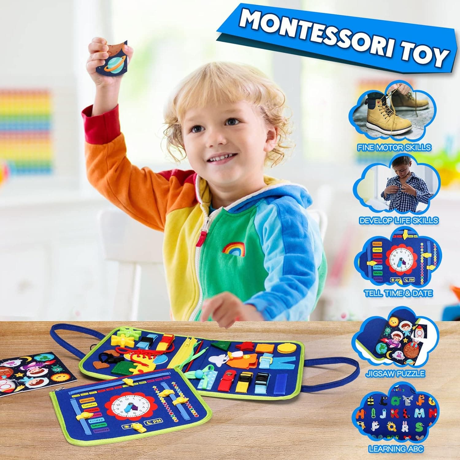 Guolely Busy Board Montessori Toy Review - Review tagged article