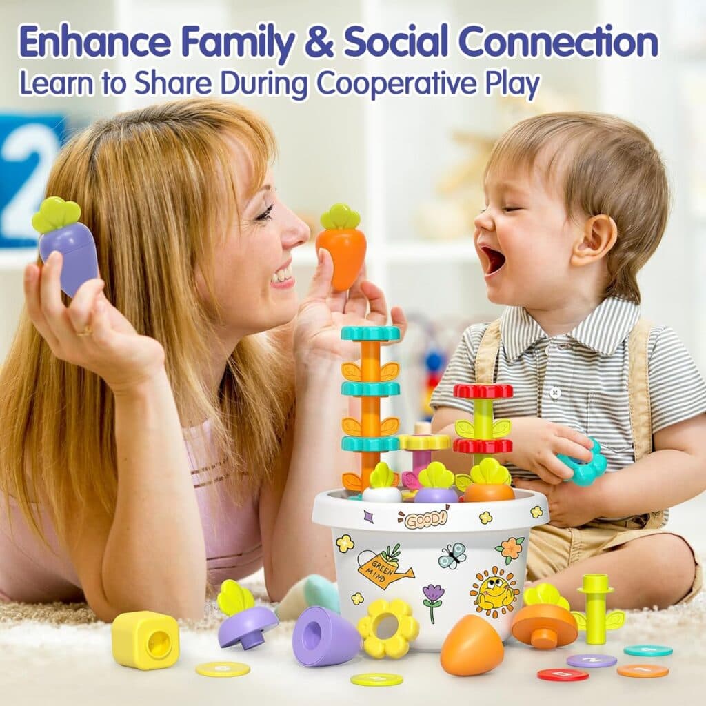 Montessori Toys for 1 Year Old Girl Birthday Gift - 7 in 1 Montessori Toys for 1+ Year Old Girl Learning Montessori Toys for 2 Year Old Boy, Baby Toys 12-18 Months, Toddler Toys Age 1-2