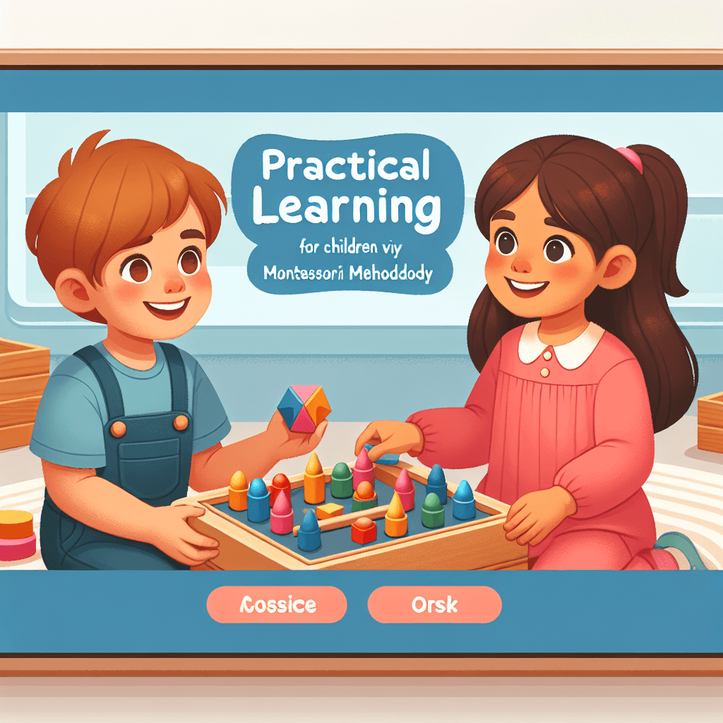 Real-Life Skills And Montessori Toys: Practical Learning For Children.