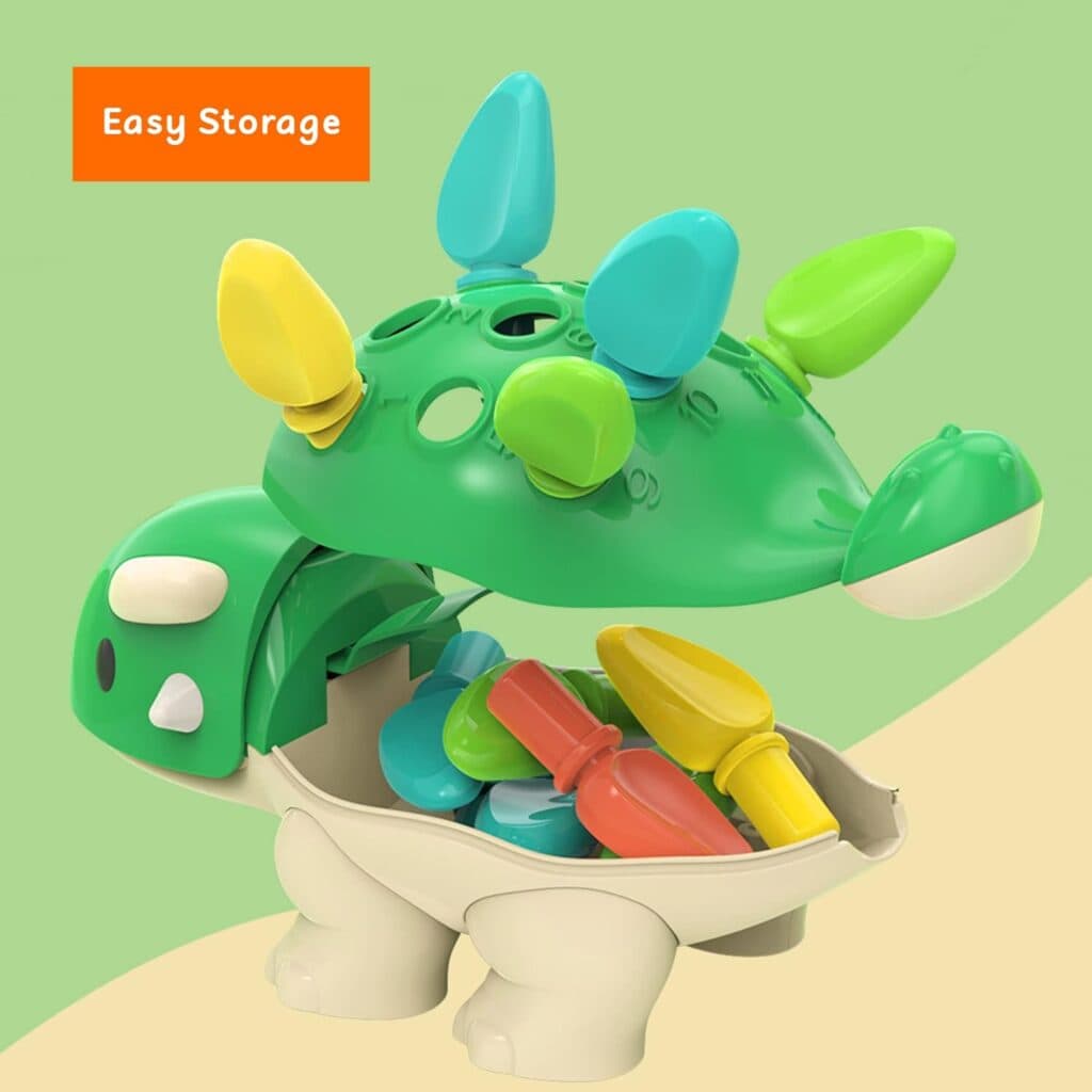 Toddler Montessori Toys Learning Activities Educational Dinosaur Games - Baby Sensory Fine Motor Skills Developmental Toys - Gifts for 6 9 12 18 Month Age 1 2 3 4 One Two Year Old Boys Girls Kids