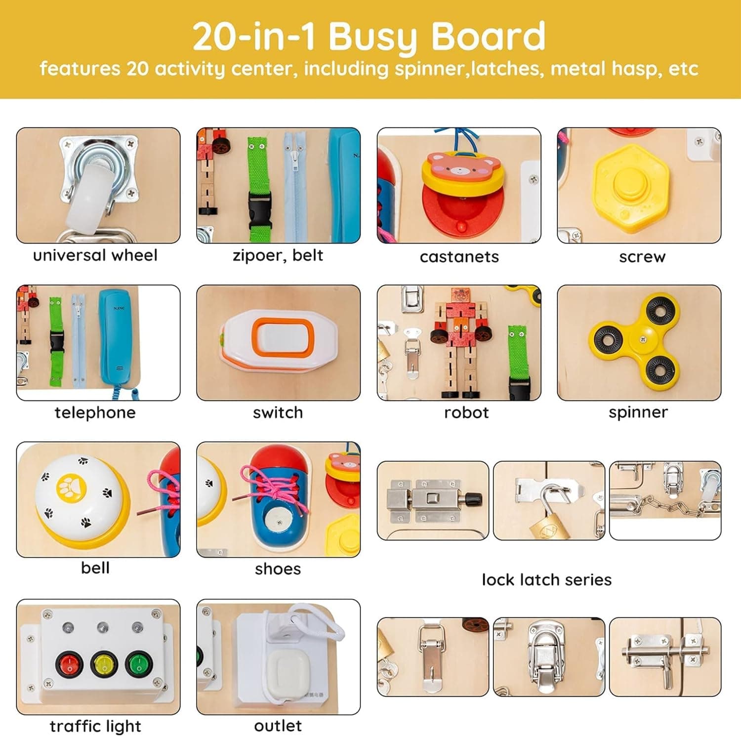 20-in-1 Large Busy Board Review - parenting tagged article
