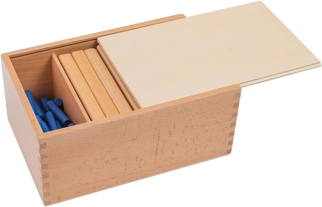 Adena Montessori Math Materials 1-10 Counting Pegs - Fun Educational Number Game for Toddlers