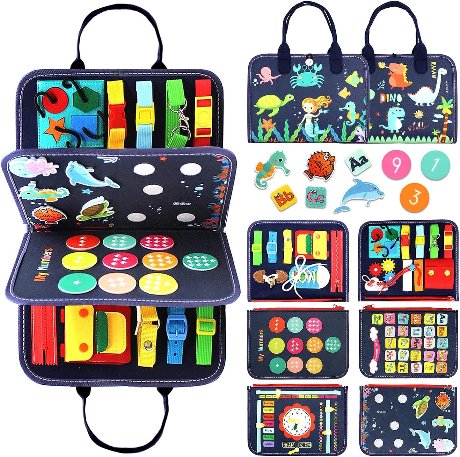 Qizfun Busy Board Montessori Toy Review - Busy Board tagged article