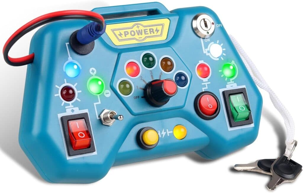 susierwey Toddler Busy Board for 2-4, Montessori Sensory Board, Sensory Toys for Toddlers 1-4 Year Old, 18 Month Old Toys, Toy for 2 Year Old Boy, One Year Old Boy Girls Birthday Gift