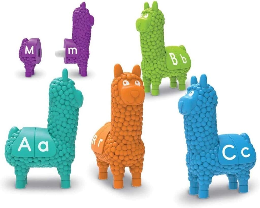 Learning Resources Snap-n-Learn Llamas - 26 Pieces, Ages 18 months Toddler Learning Toys, Alphabet Learning Toys for Toddlers, Preschool Learning Toys, ABC for Kids
