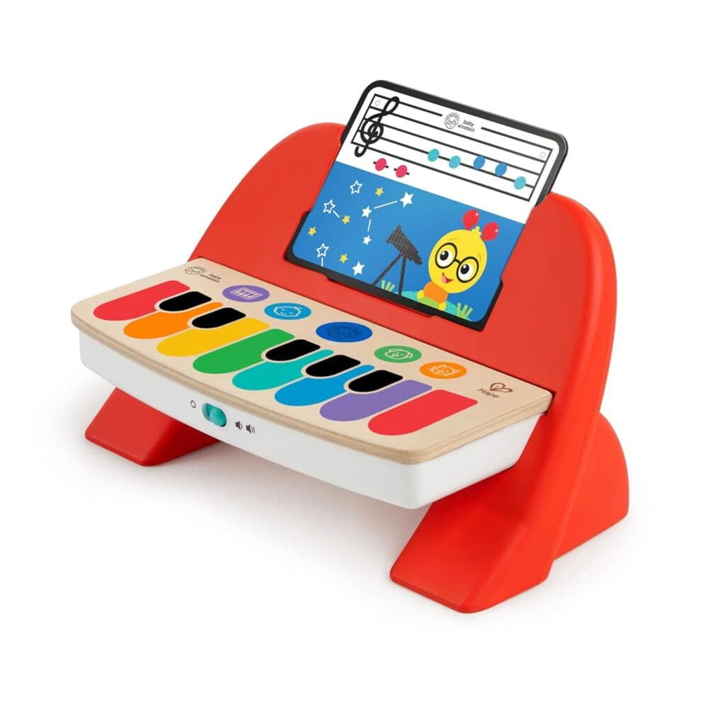 Baby Einstein and Hape Magic Touch Piano Wooden Musical Toddler Toy, Age 6 Months and Up