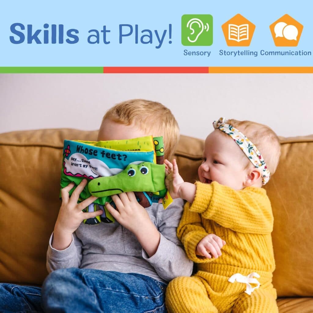 Melissa Doug Soft Activity Baby Book - Whose Feet?