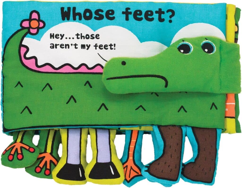 Melissa Doug Soft Activity Baby Book - Whose Feet?