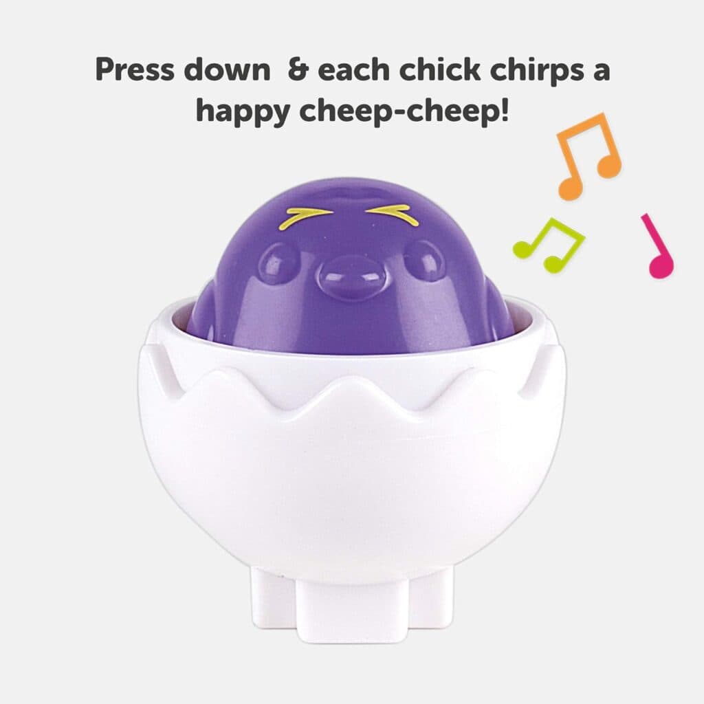 Toomies Hide Squeak Eggs Toddler Toys - Matching and Sorting Games - Toddler Sensory Toys for Hand Eye Coordination and Color Recognition - Ages 6 Months and Up