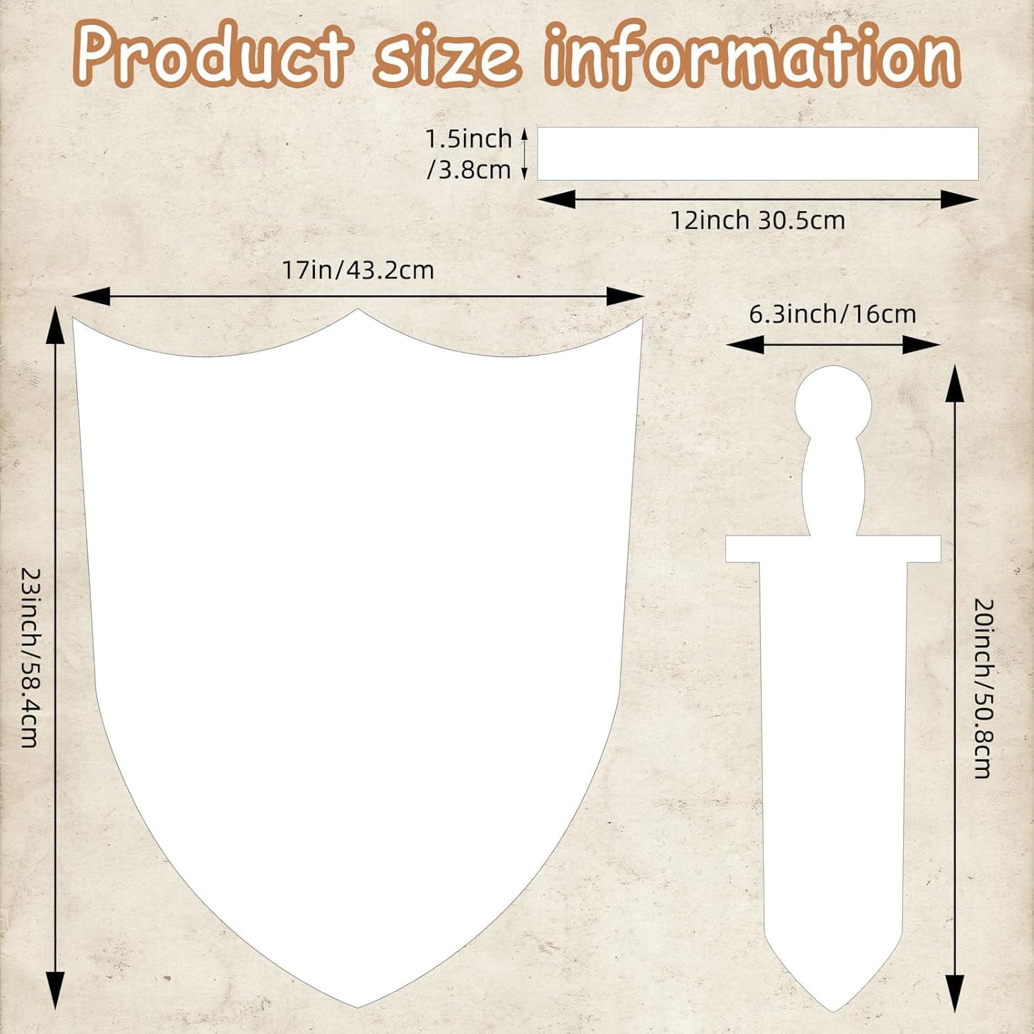 24 Pcs DIY Cardboard Shield Kit and Swords Review - Kit tagged article