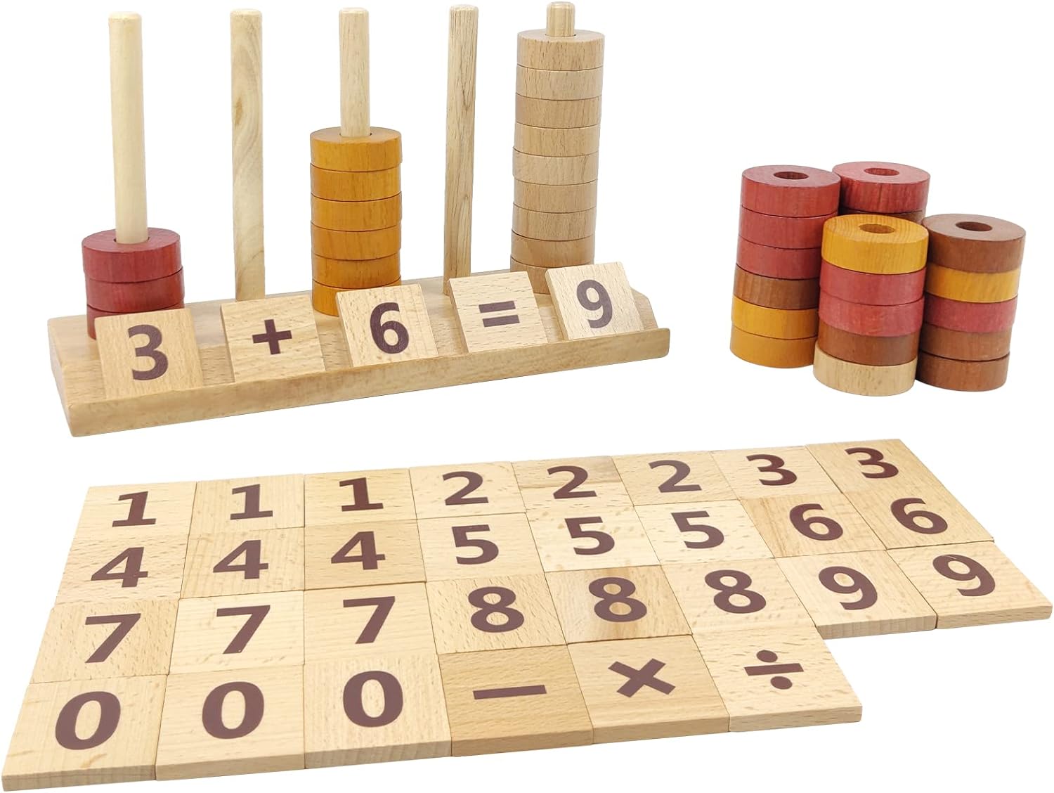 Wooden Math Number Blocks Counting Toy Review | Top Montessori Toys