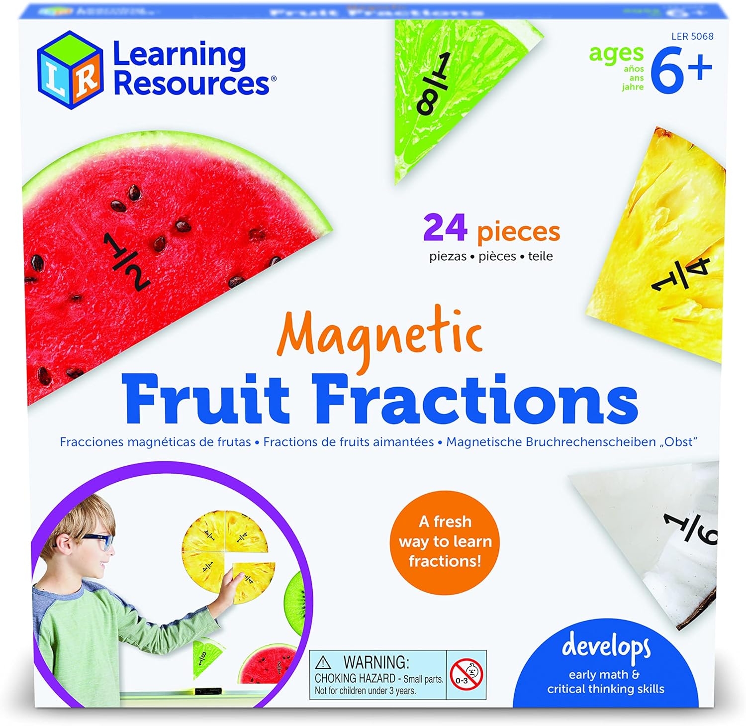 Learning Resources Magnetic Fruit Fractions Review | Top Montessori Toys